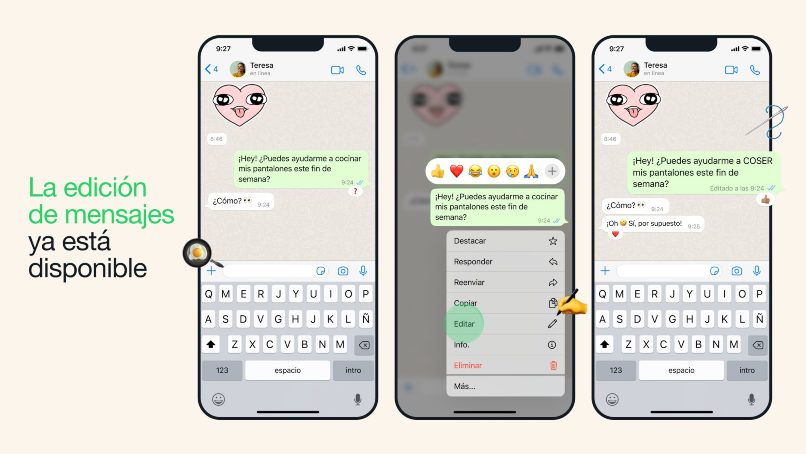 ¿Cómo editar tus mensajes enviados por error en WhatsApp? 1