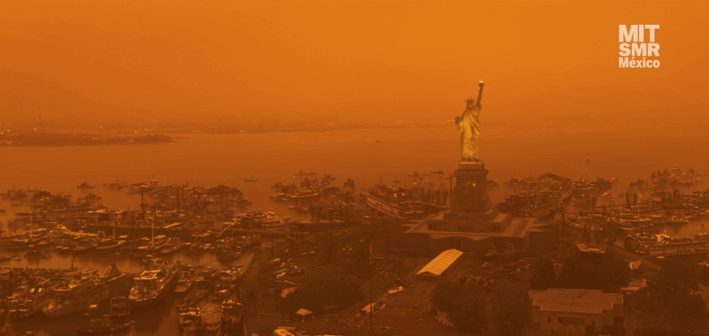 Una nube tóxica naranja cubre a Nueva York, ¿qué pasa con la contaminación?