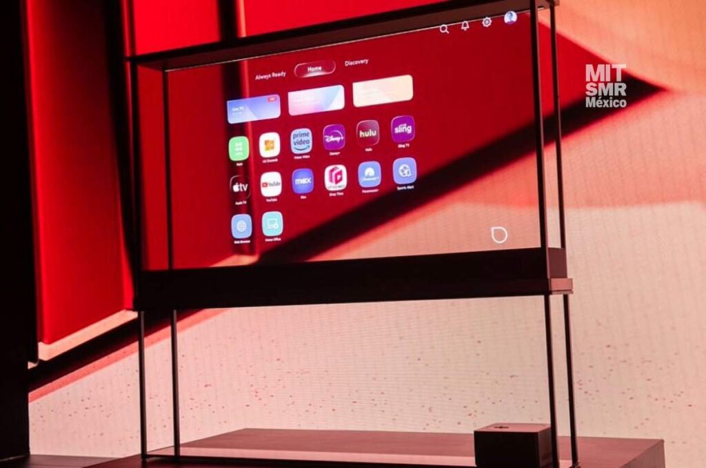 television transparente de lg