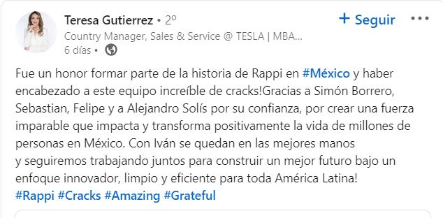 PERFIL: ¿Quién es Teresa Gutiérrez, la mujer al frente de Tesla en México? 0