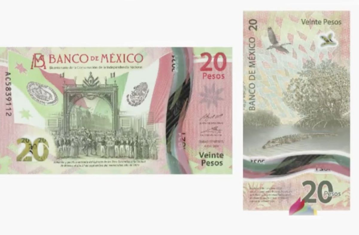 billete de 20 pesos