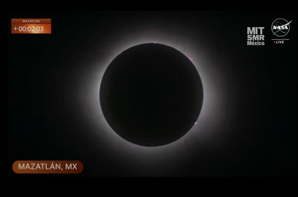 en vivo eclipse solar total desde mexico