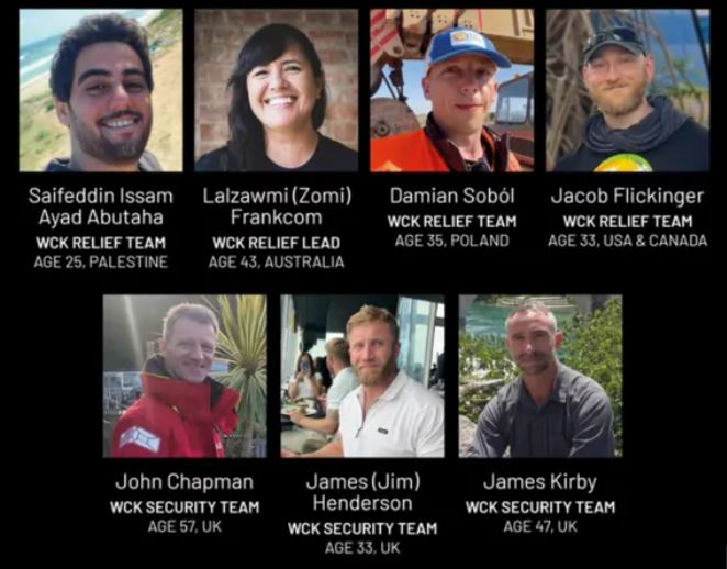 ¿Quiénes eran los líderes humanitarios de WCK asesinados en Gaza? 0