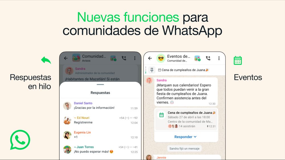 ¡Adiós a las agendas! WhatsApp ya te permite organizar eventos y reuniones 1