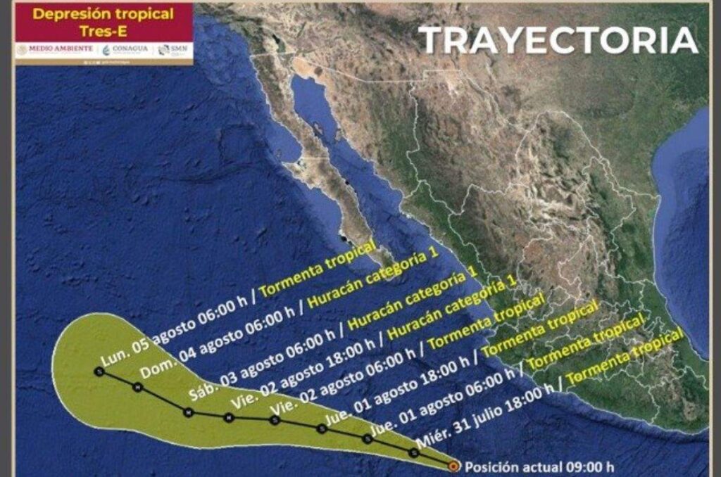 Alertan por tormenta tropical Carlotta; esta será su trayectoria en México 0