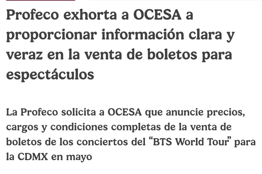 ARMY México gana: Ticketmaster revelará precios para BTS, ¿cuándo y a qué hora será? 2
